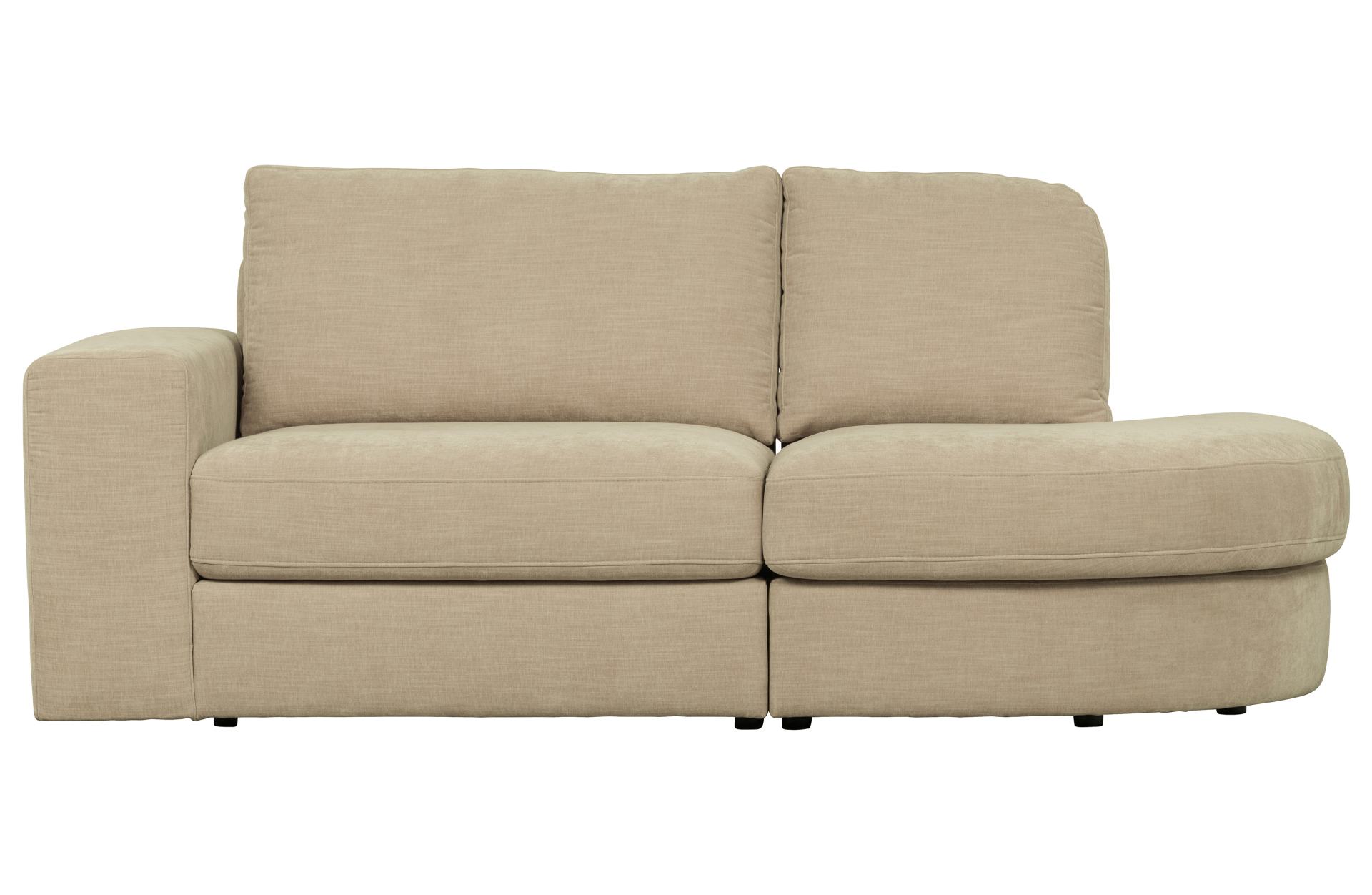 Modulsofa Family 1-Seat Eck-Element Rund Rechts, Sand