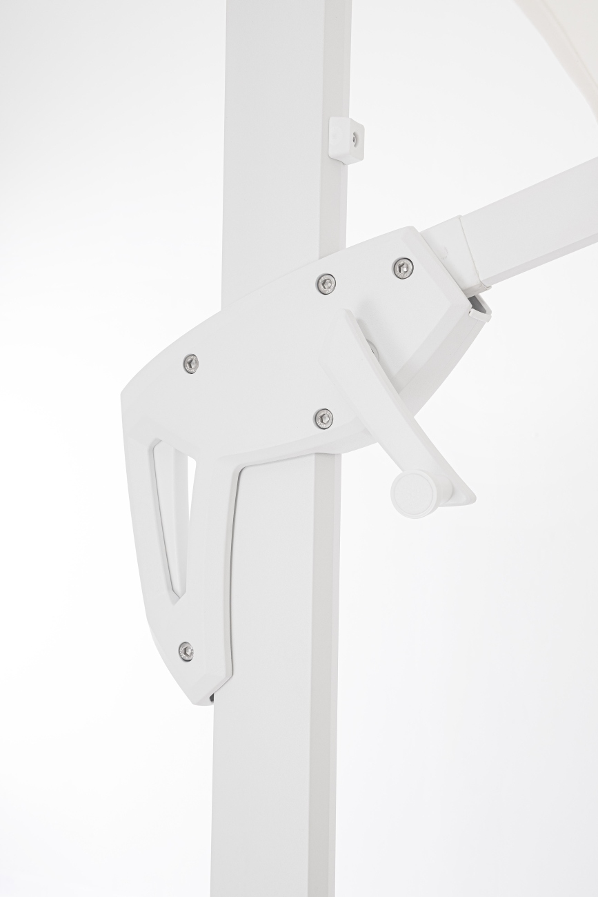 Sonnenschirm Vega aus Aluminium 3x3 m, Weiß