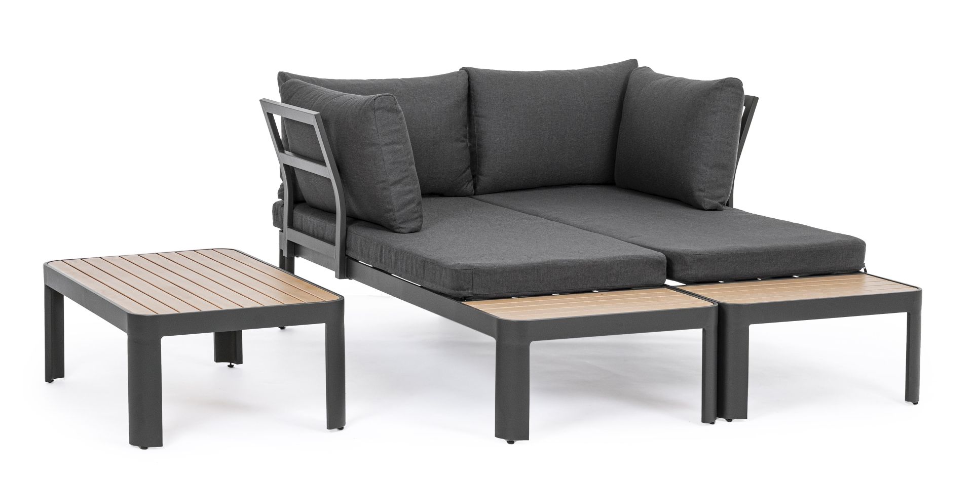 Gartenlounge  Narelle aus Aluminium, Anthrazit