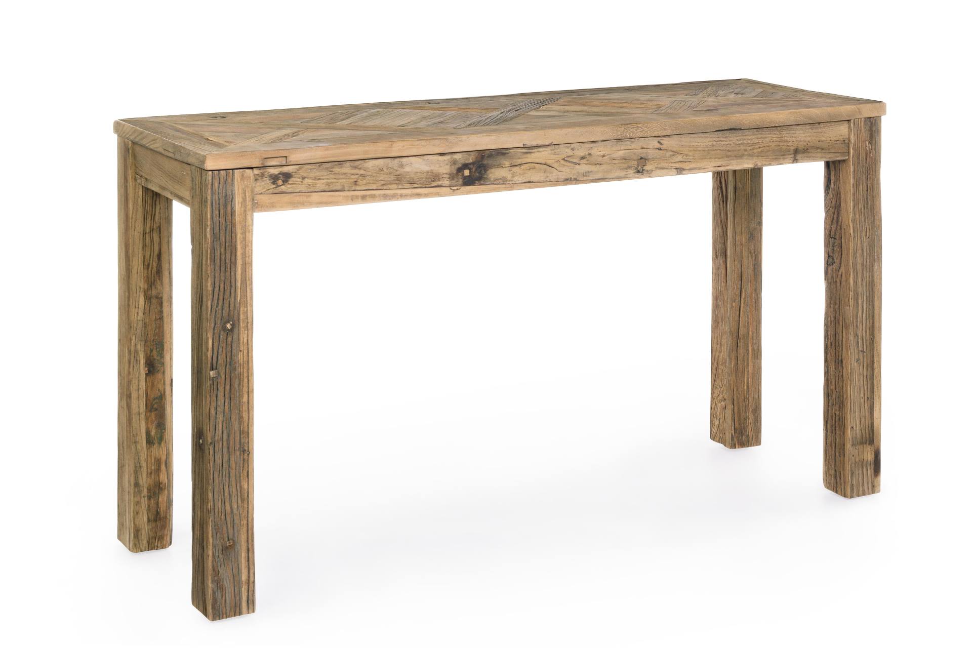 Konsole Kaily aus recyceltem Ulmenholz, 140 cm