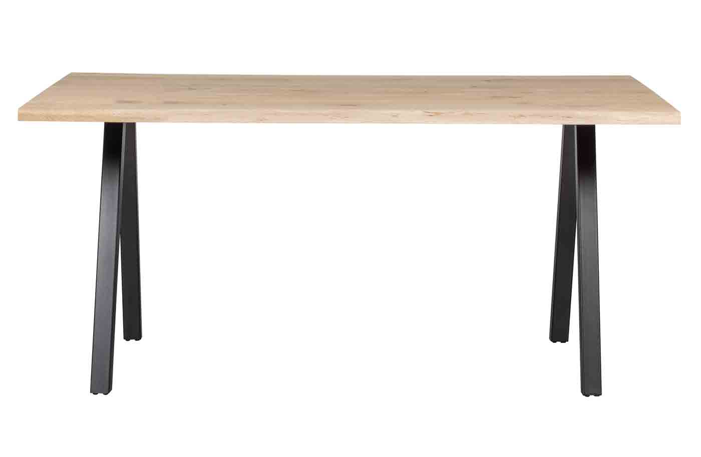 Esstisch Tablo Eiche Baumkante mit SQU-Gestell, 160 cm