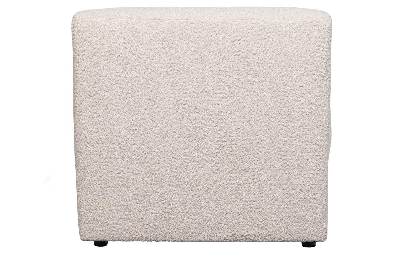 Modulsofa Coco 1-Sitzer aus Boucle-Stoff, Creme