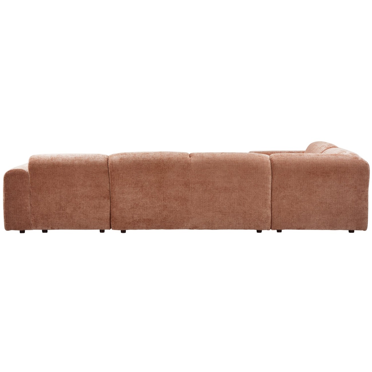 Ecksofa Cloud aus Chenille-Stoff Links, Terra