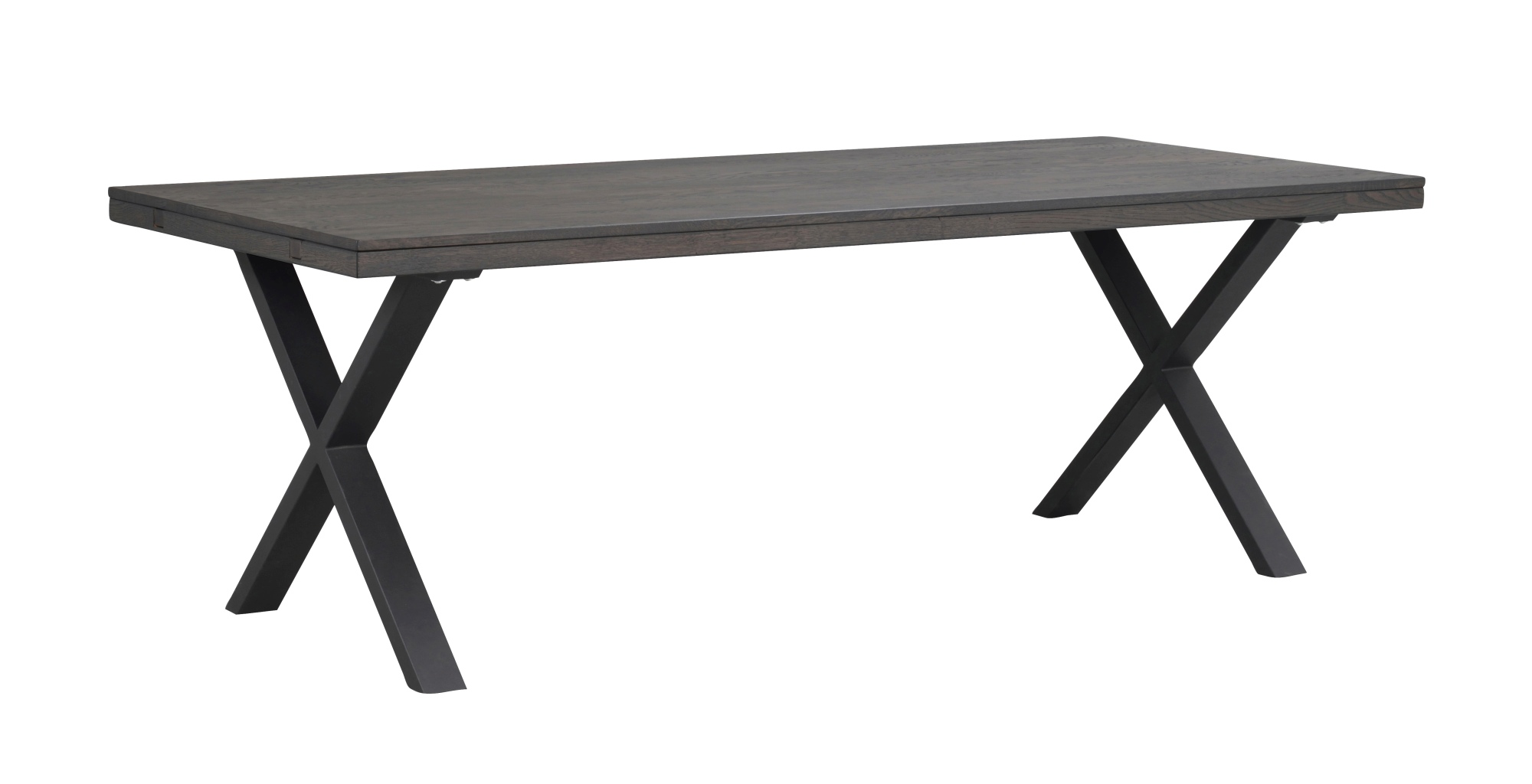 Esstisch Brooklyn, X-Gestell, 220cm, Braun