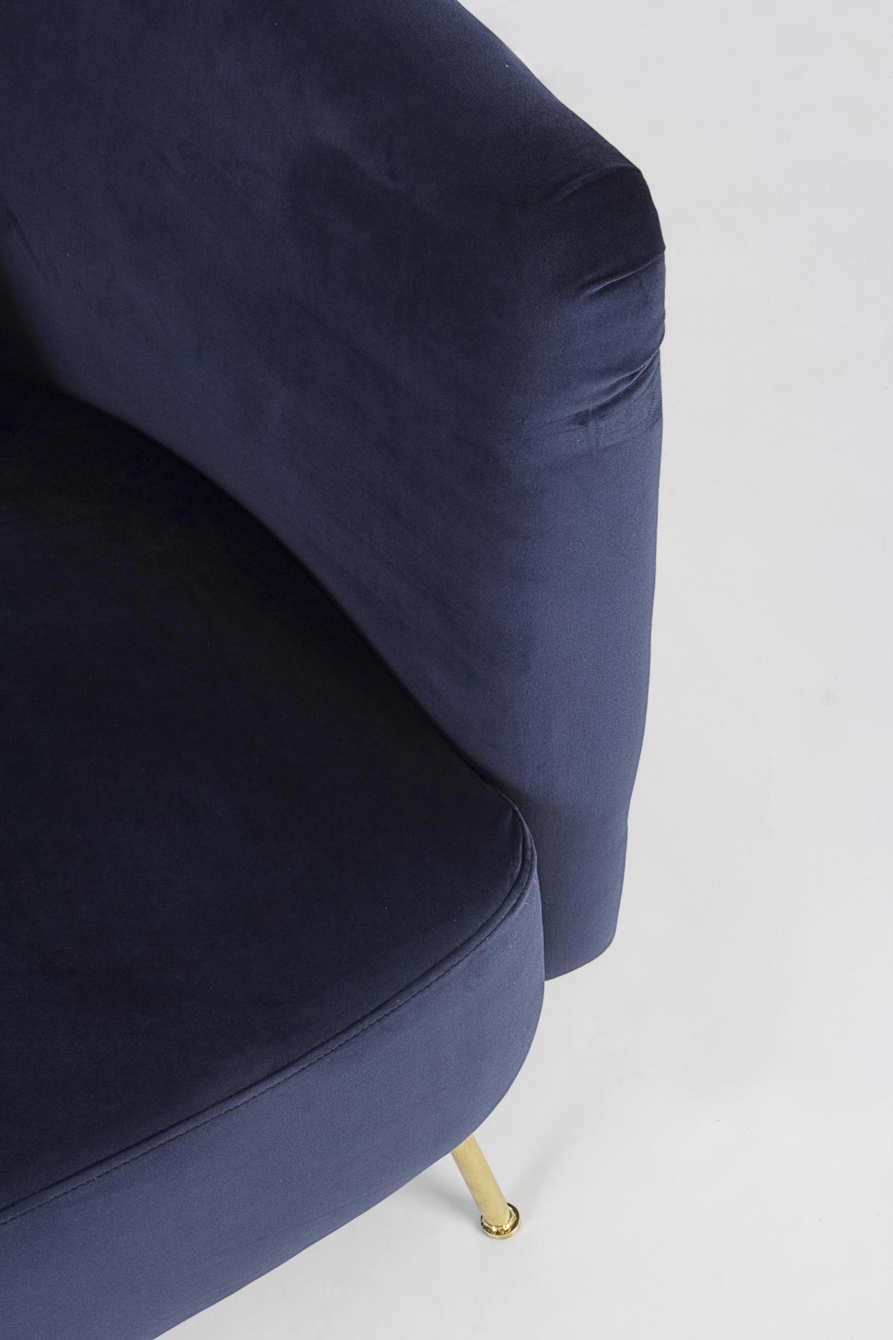 2-Sitzer Sofa Tenbury in Samt-Optik, Blau