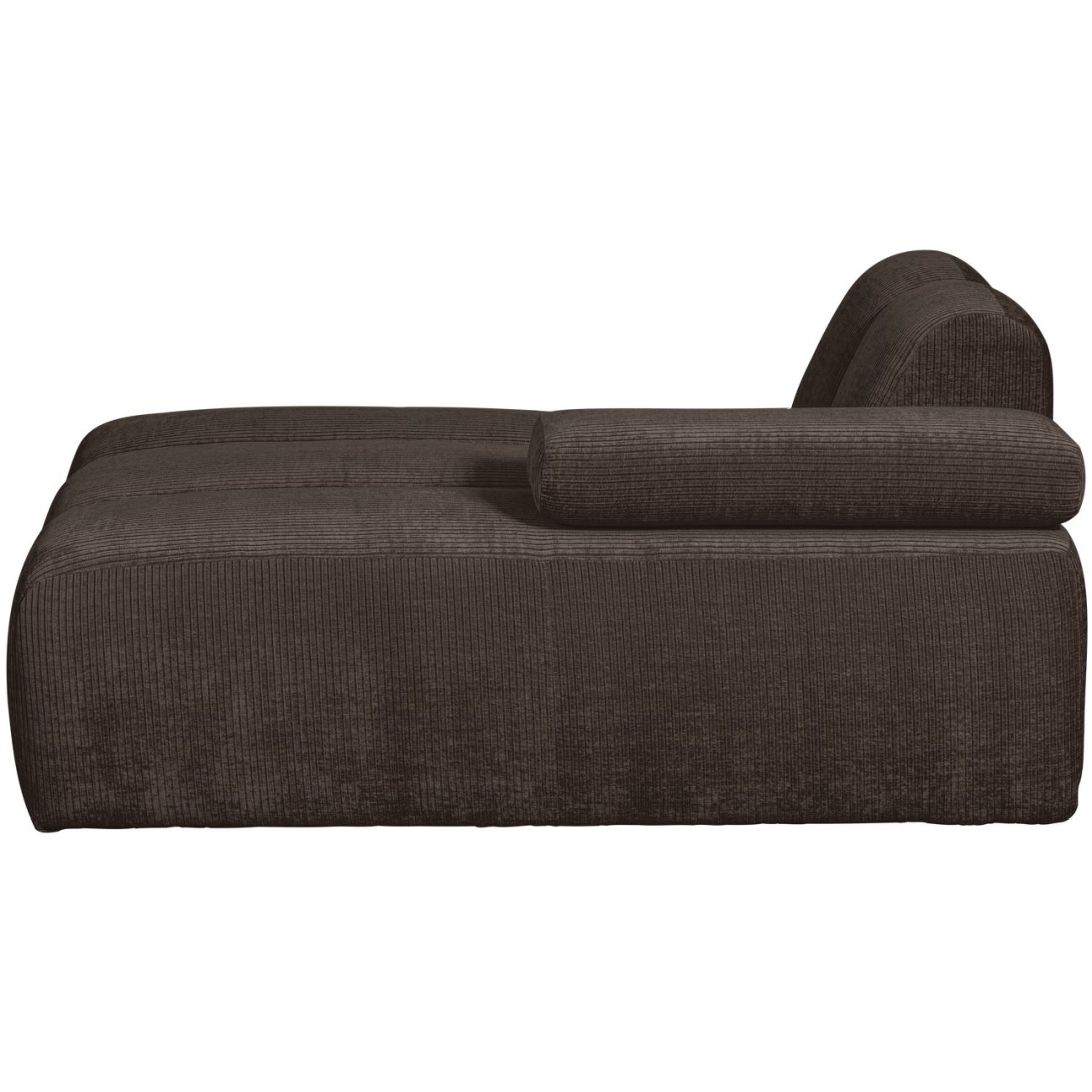 Modulsofa Mojo Flachcord Chaiselongue-Rechts, Braun