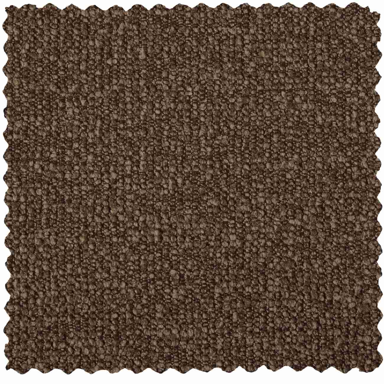 Hocker Mojo aus Boucle-Stoff, Braun