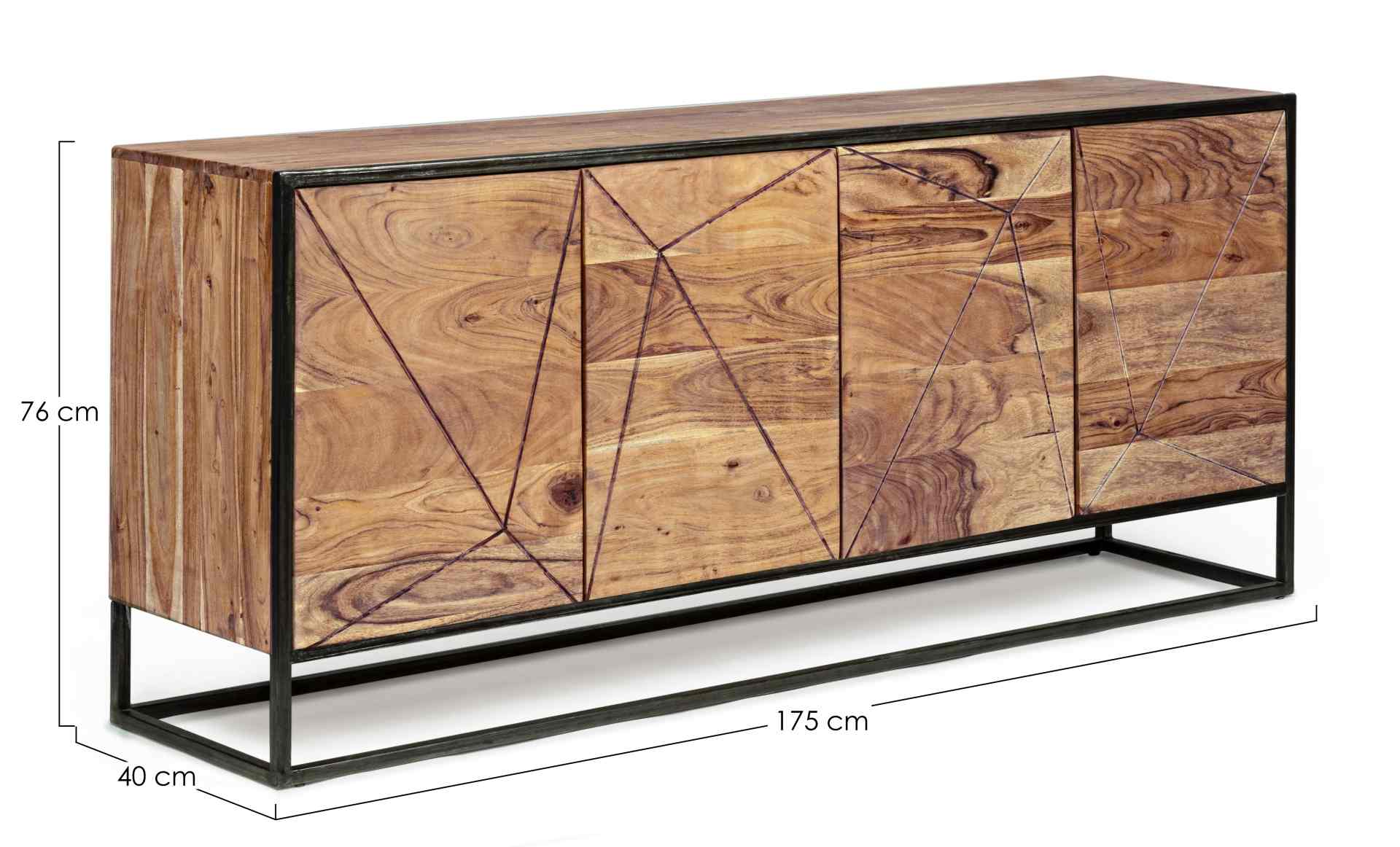 Sideboard Egon aus Akazienholz, 175 cm