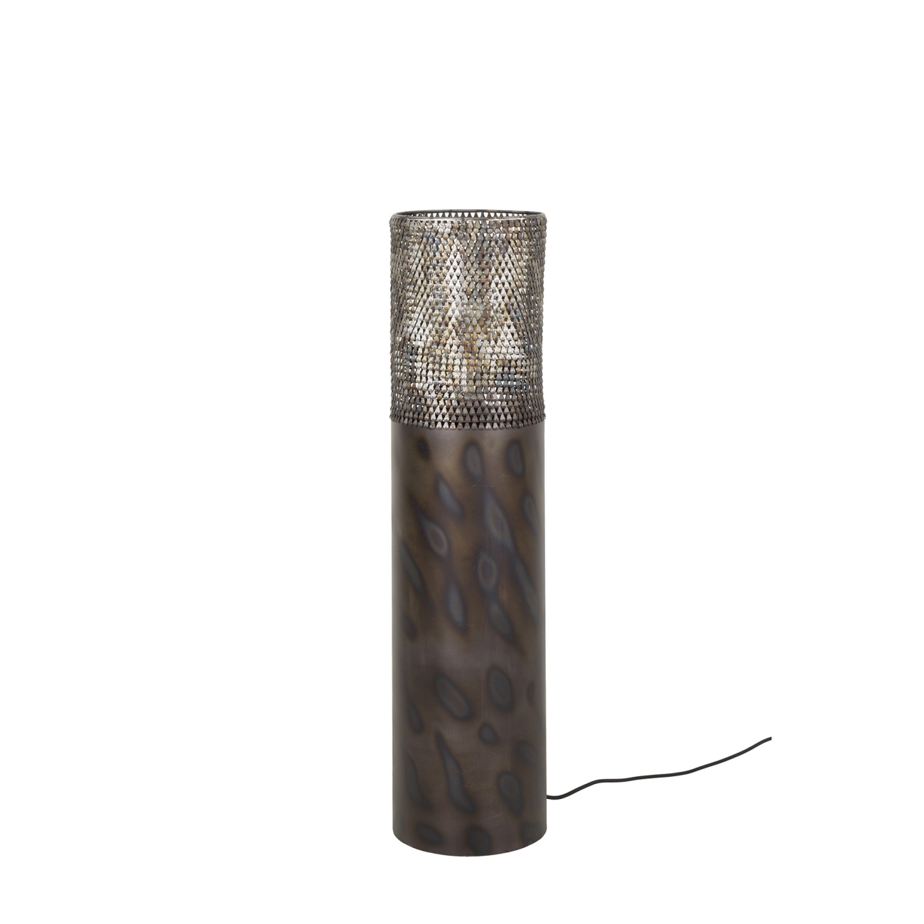 Stehleuchte Crocodi - Metall Schwarzbraun gebrannt, inkl. LED, 90 cm
