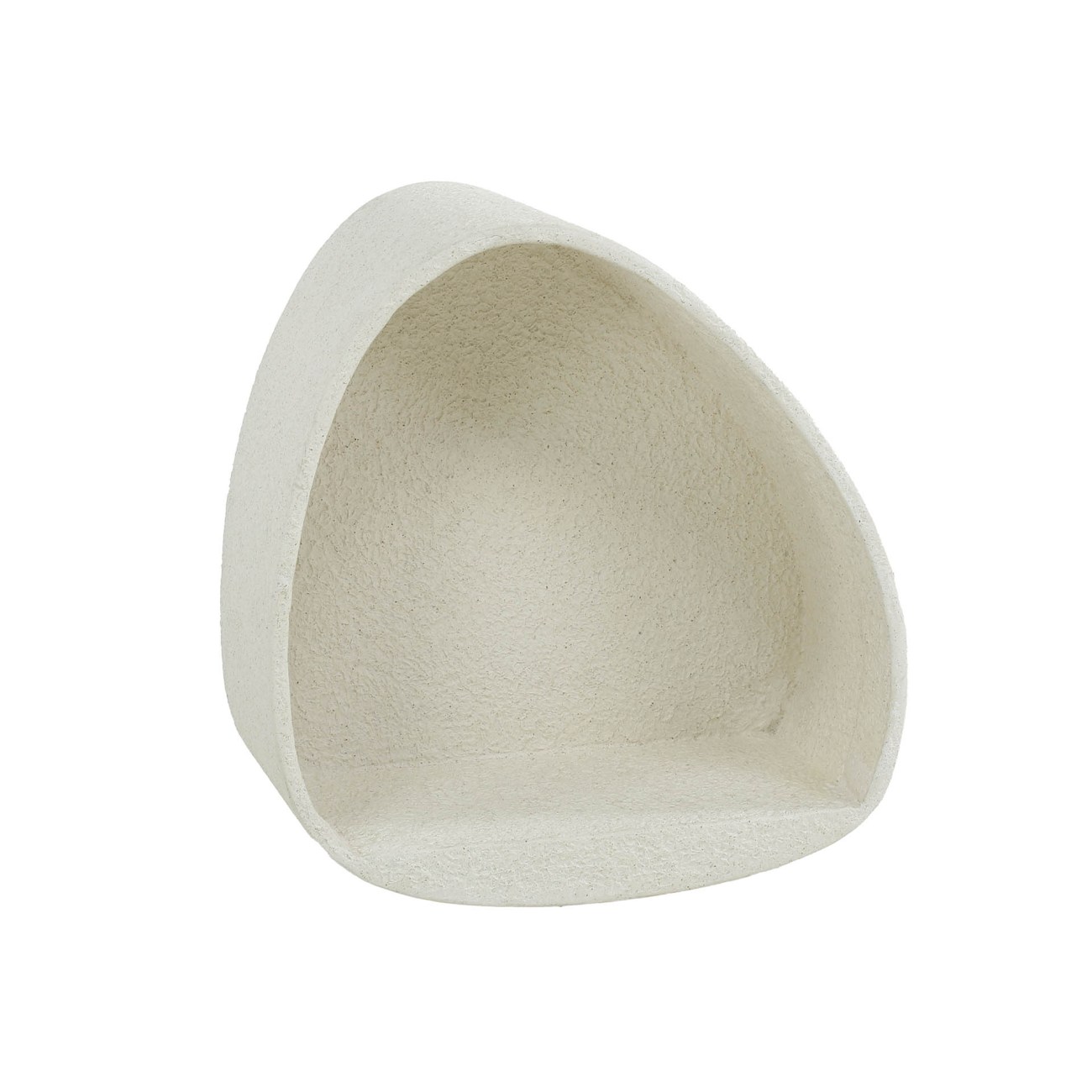 Wandregal Stenmabre - cremeweißer Marmor-Komposit, Dreieckig Wandregal Marbre - cremeweißer Marmor-Komposit, Dreieckig