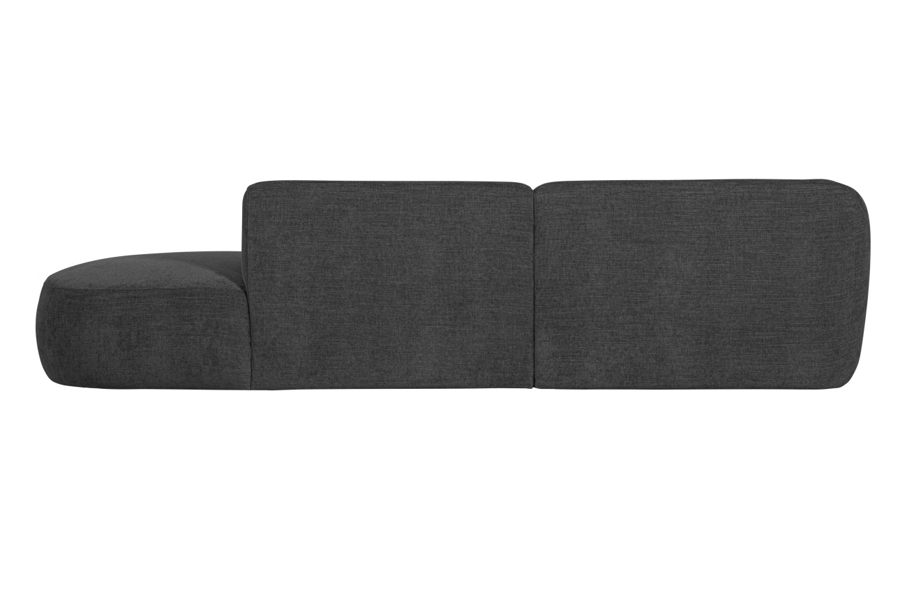 Ecksofa Polly aus Webstoff Links, Grau