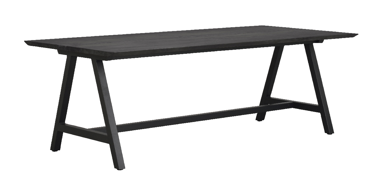 Esstisch Carradale A-Gestell Plus, Eiche Schwarz, 220x100cm