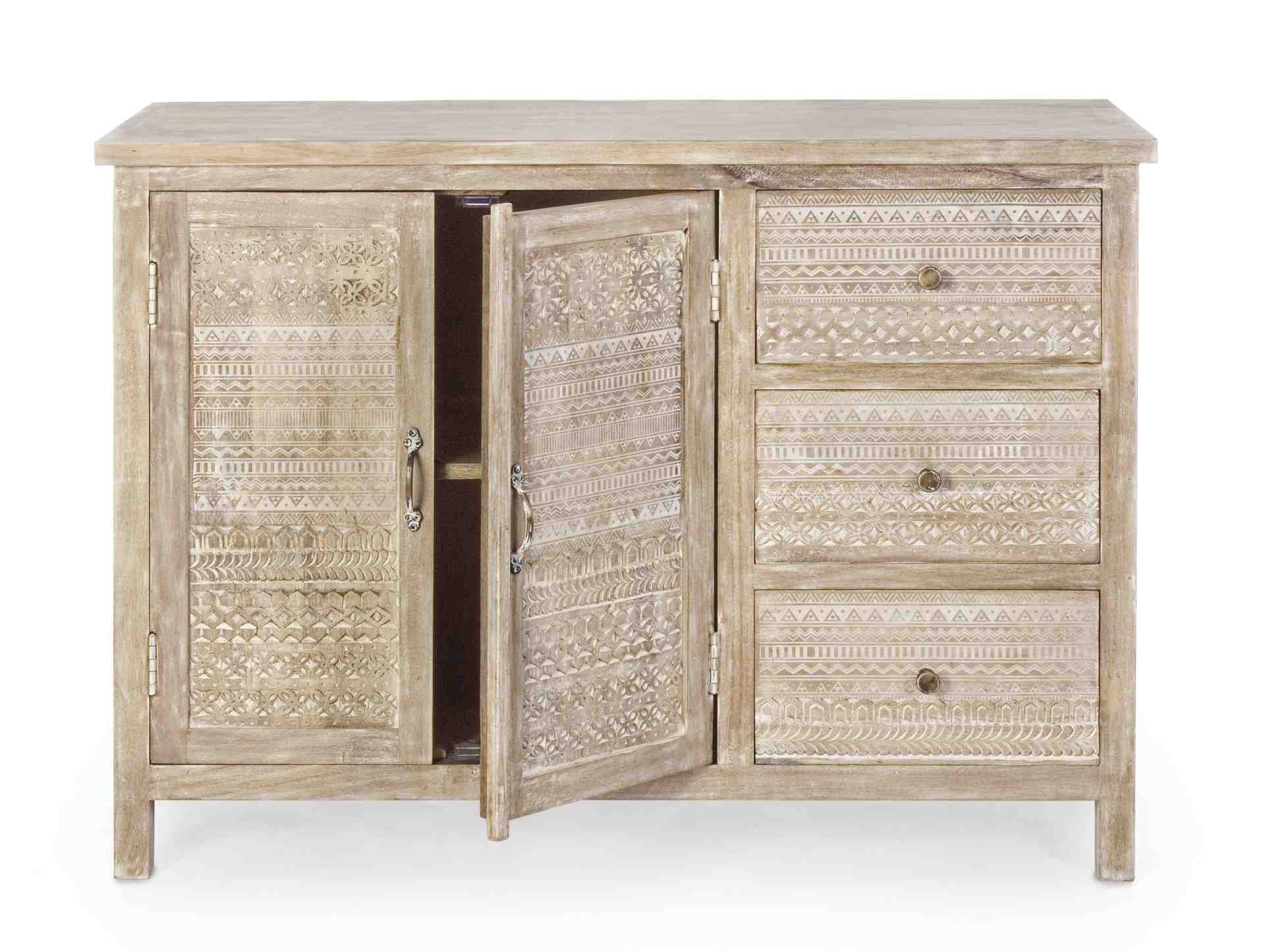 Sideboard Mayra aus Mangoholz, 110 cm