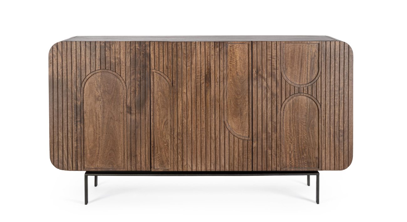 Sideboard Orissa aus Mangoholz Braun, 145 cm