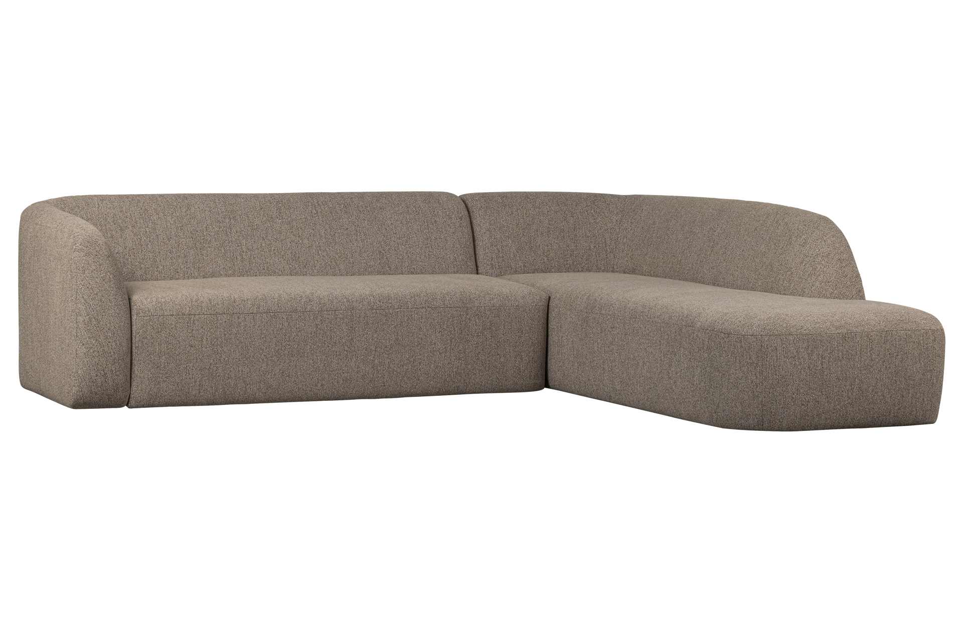 Ecksofa Sloping, Rechts, Braun