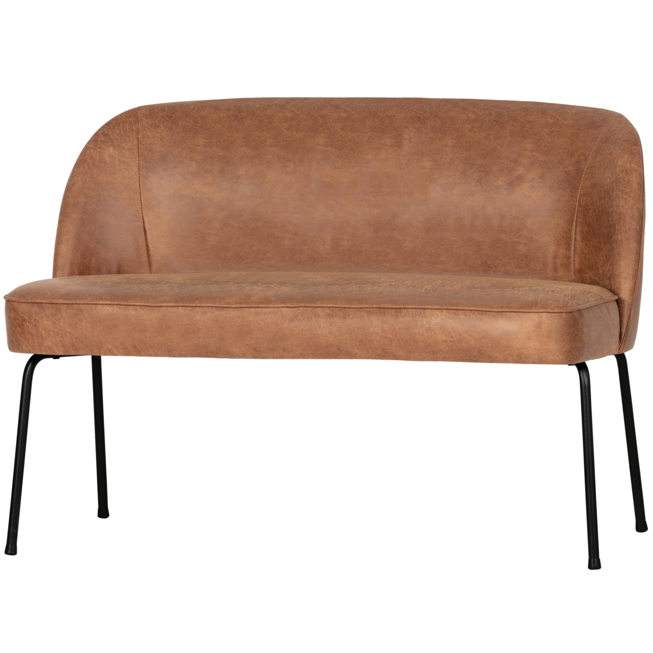 Bank Vogue aus Kunstleder 120 cm, Cognac