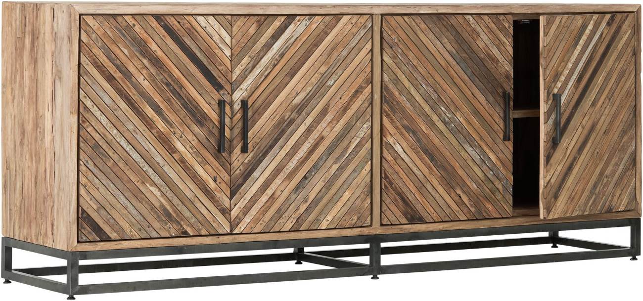 Sideboard Budapest aus Teakholz, 195 cm