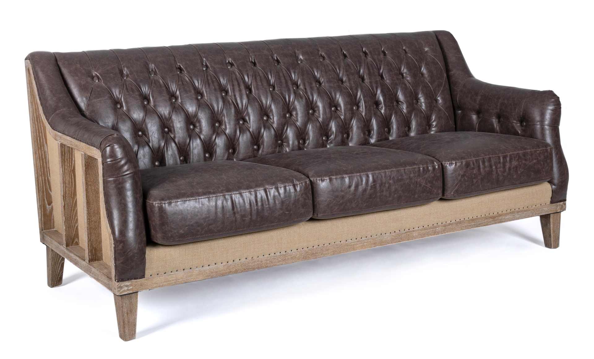 Sofa Raymond aus Kunstleder, 3-Sitzer