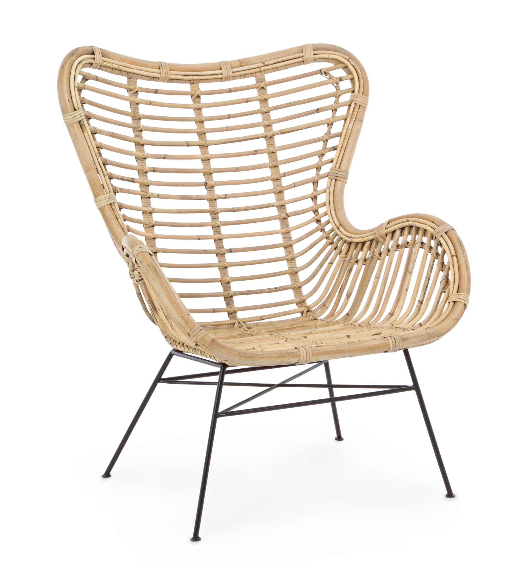 Sessel Casilda aus Rattan, Natur
