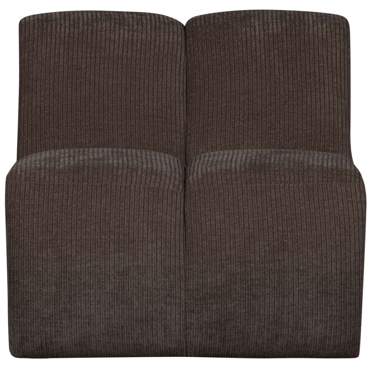 Modulsofa Mojo Flachcord Einzel-Element, Braun