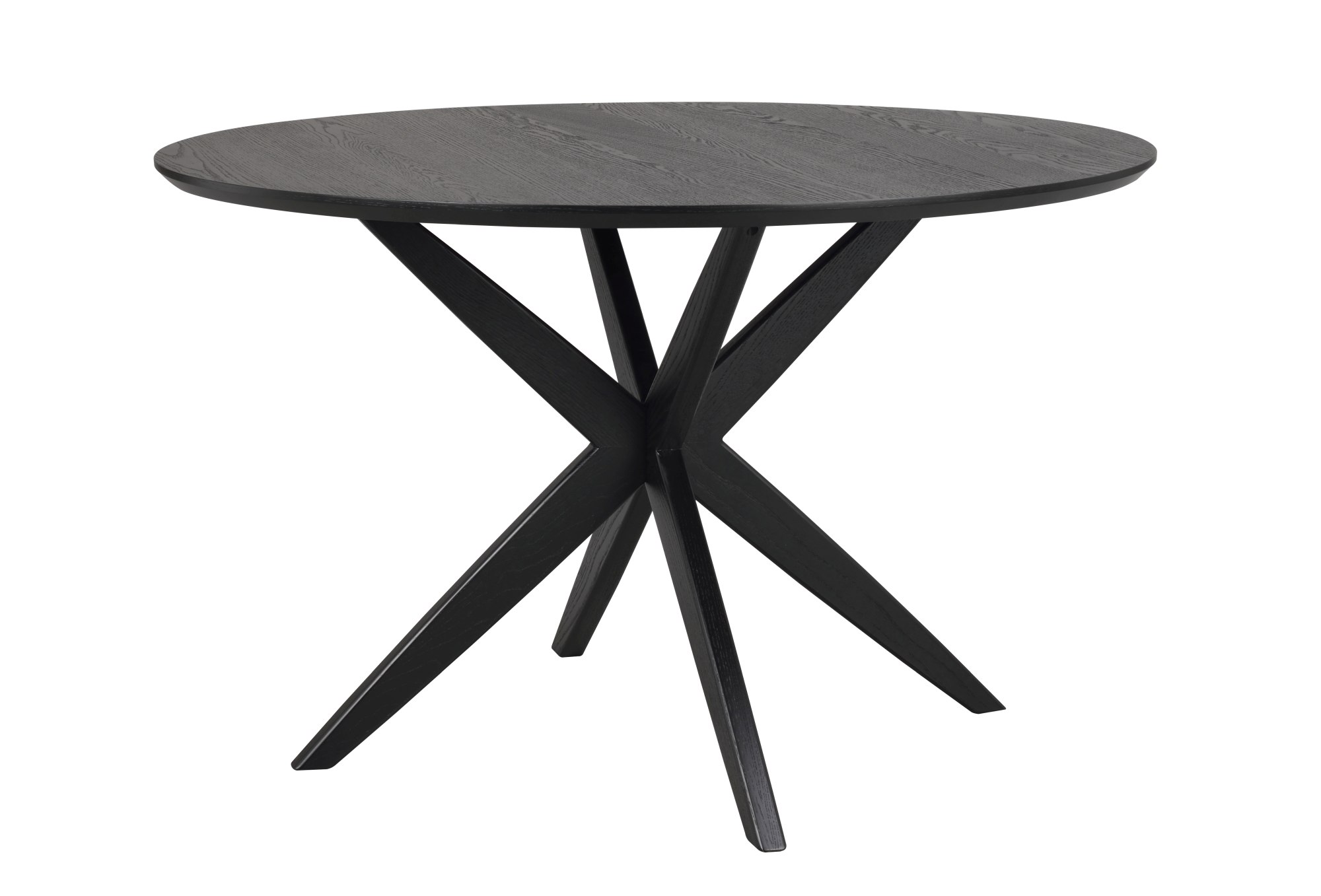 Esstisch Calverton Rund, 120cm, Schwarz