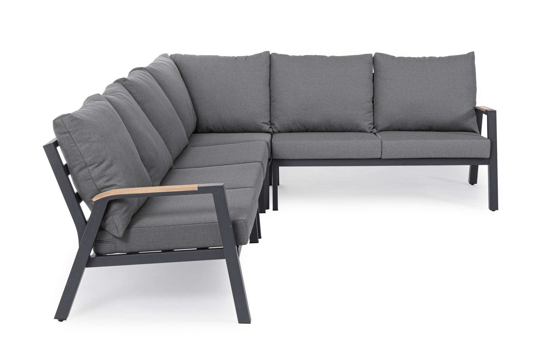 Gartensofa Jacob aus Aluminium, Anthrazit