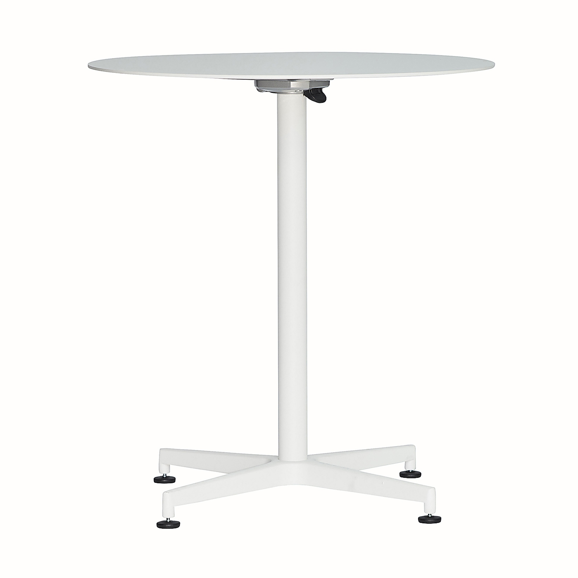 Klapptisch Vega Rund aus Aluminium, Weiß Klapptisch Vega Rund aus Aluminium, Weiß