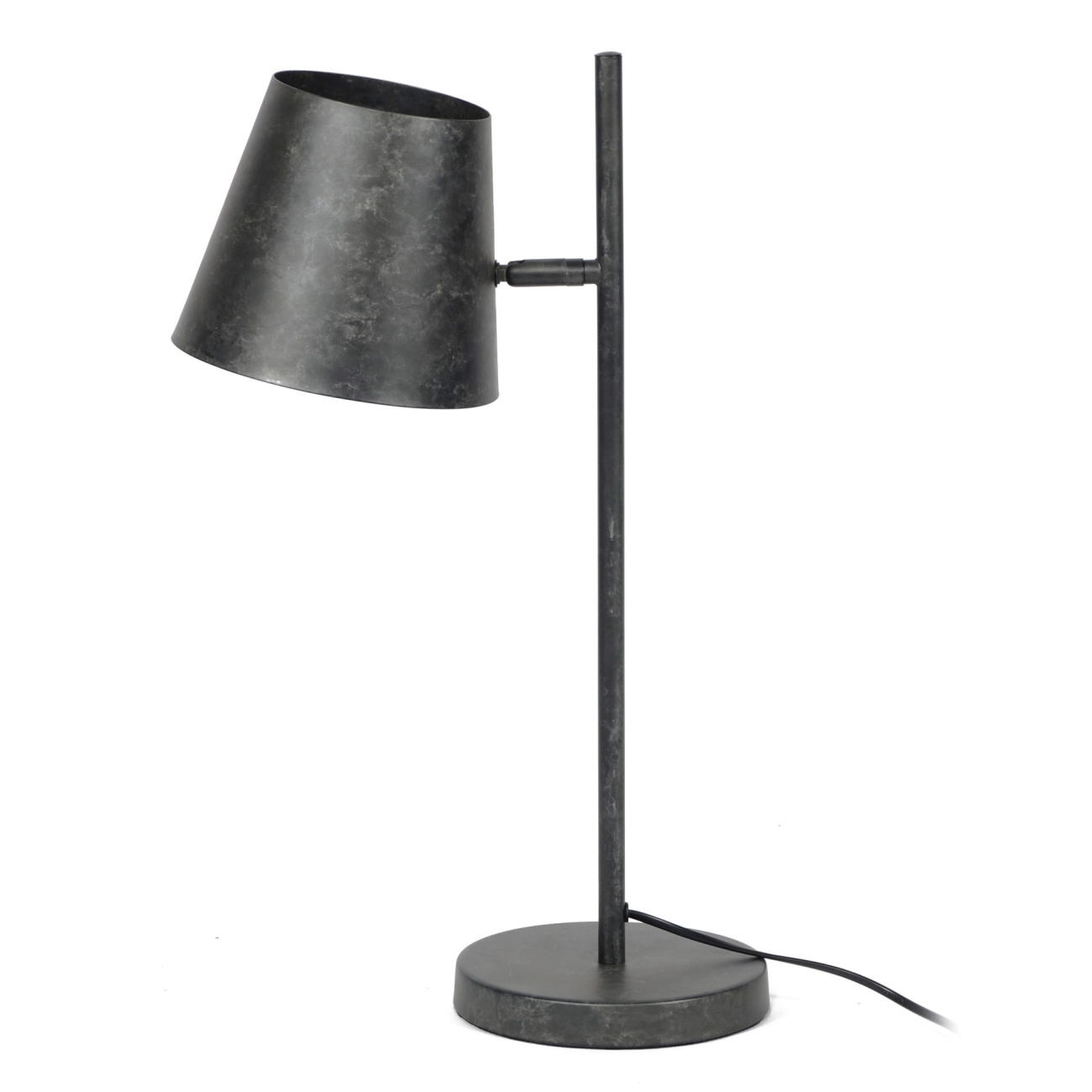 Tischleuchte Conetaa - Metall Anthrazit, im Vintage-Look, inkl. LED
