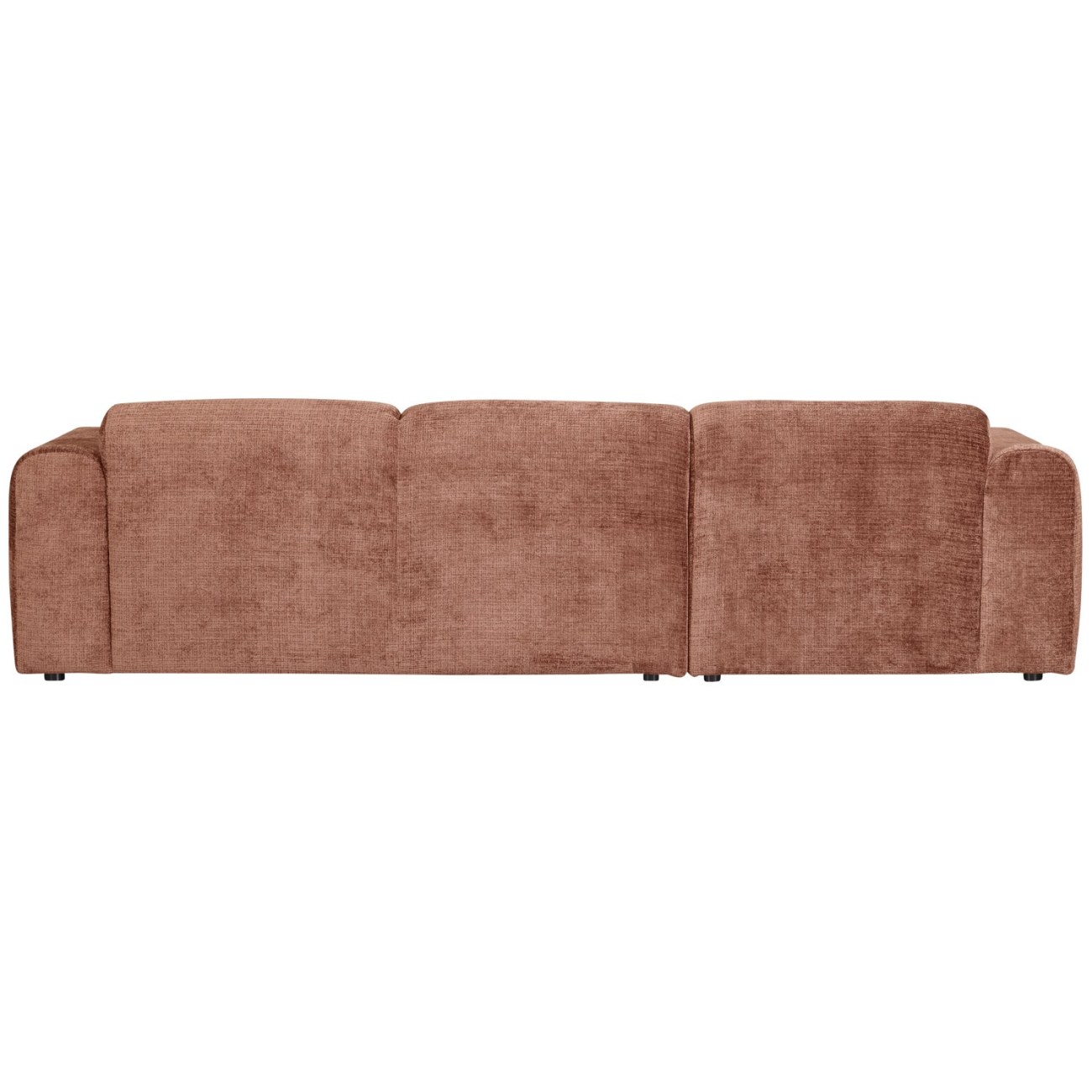 Chaiselongue Cloud aus Chenille-Stoff Links, Terra