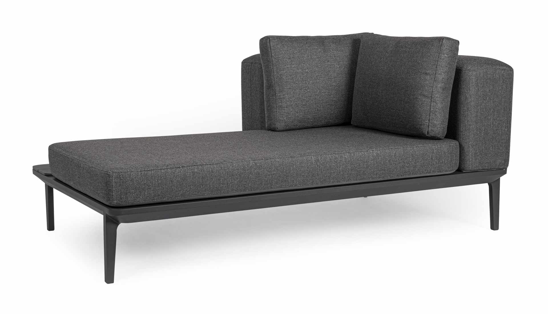 Sofa Matrix aus Aluminium, Anthrazit