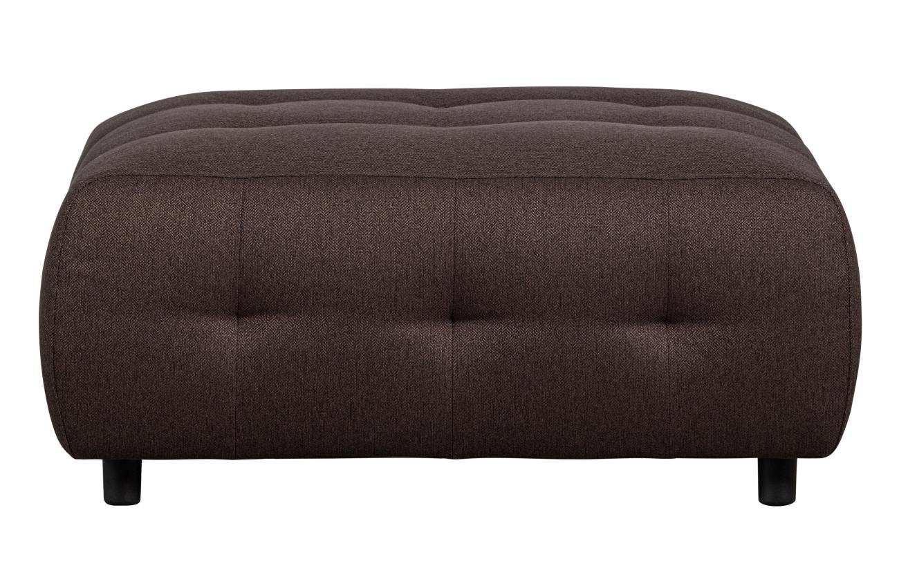 Hocker Louis aus Flachgewebe, Braun