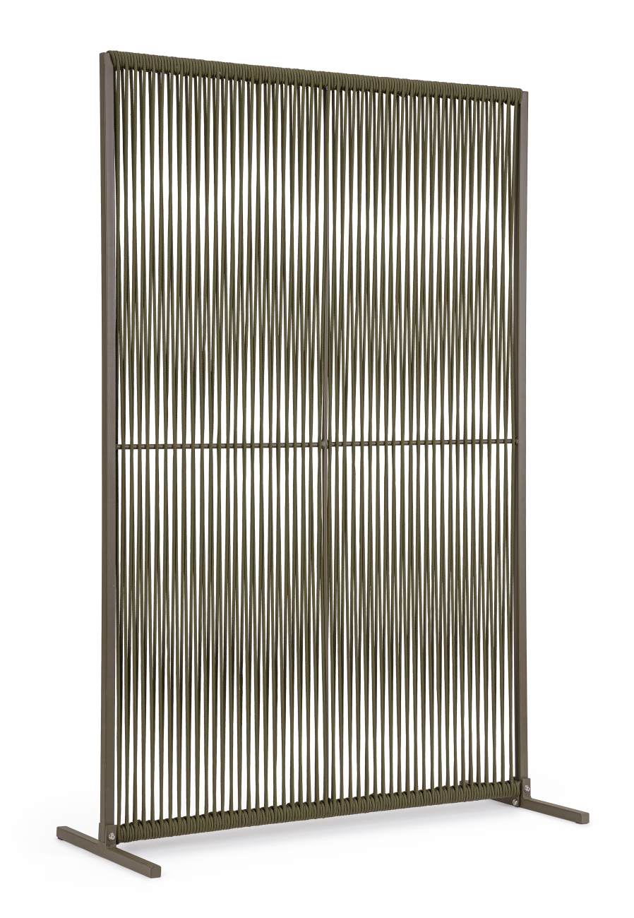 Paravent Paxson aus Aluminium 120 cm, Olive