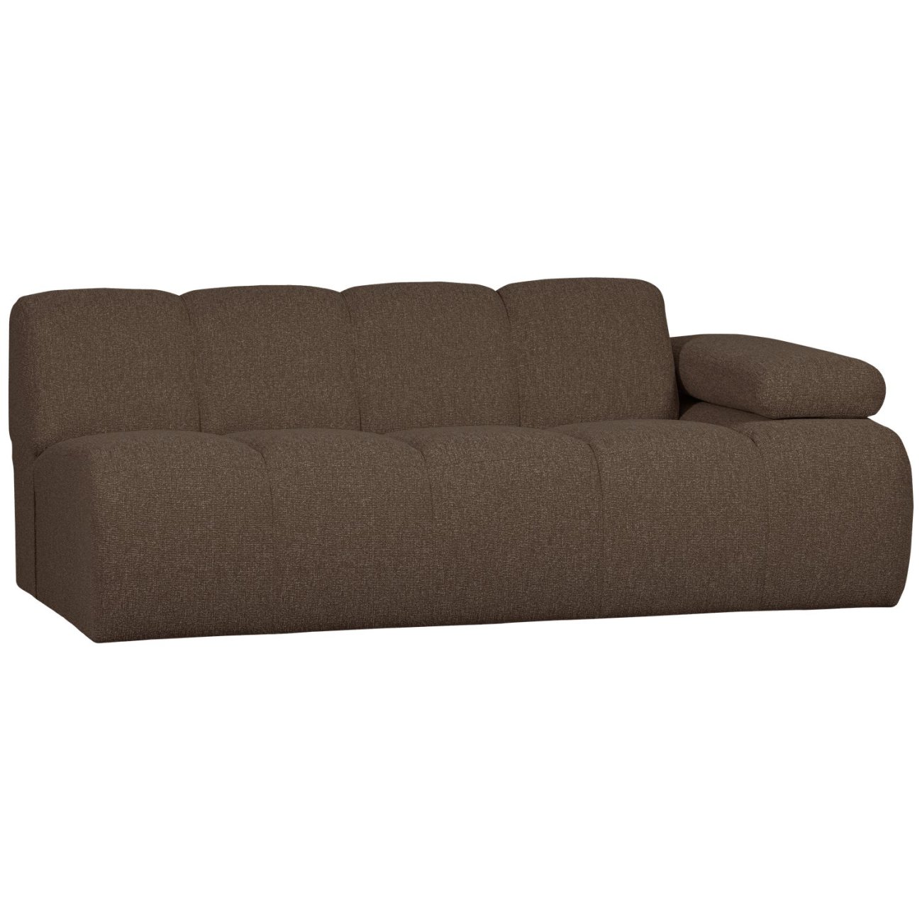 Modulsofa Mojo Boucle 2er Arm-Rechts, Braun