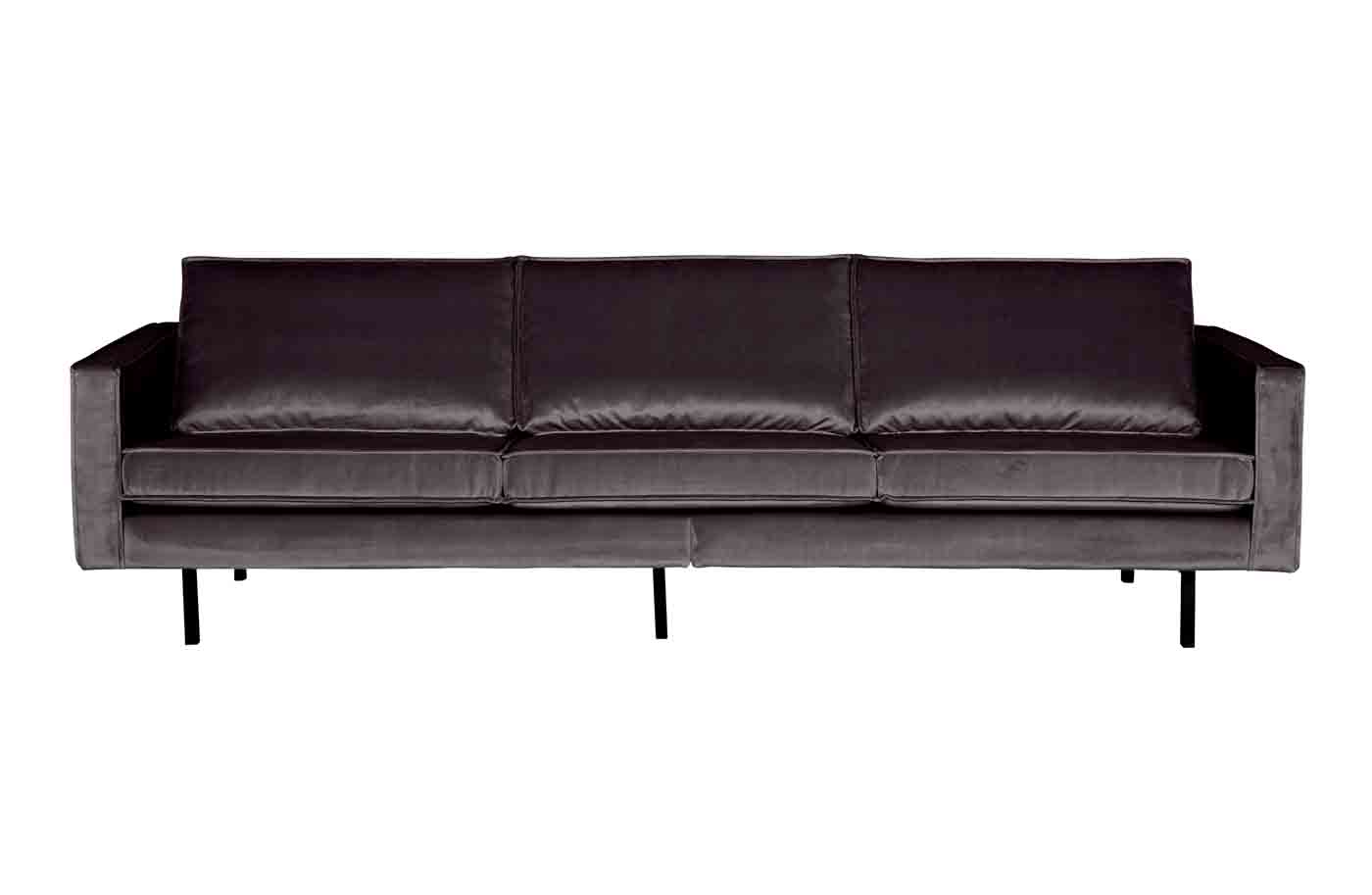 Rodeo Sofa 3-Sitzer Samt, Anthrazit