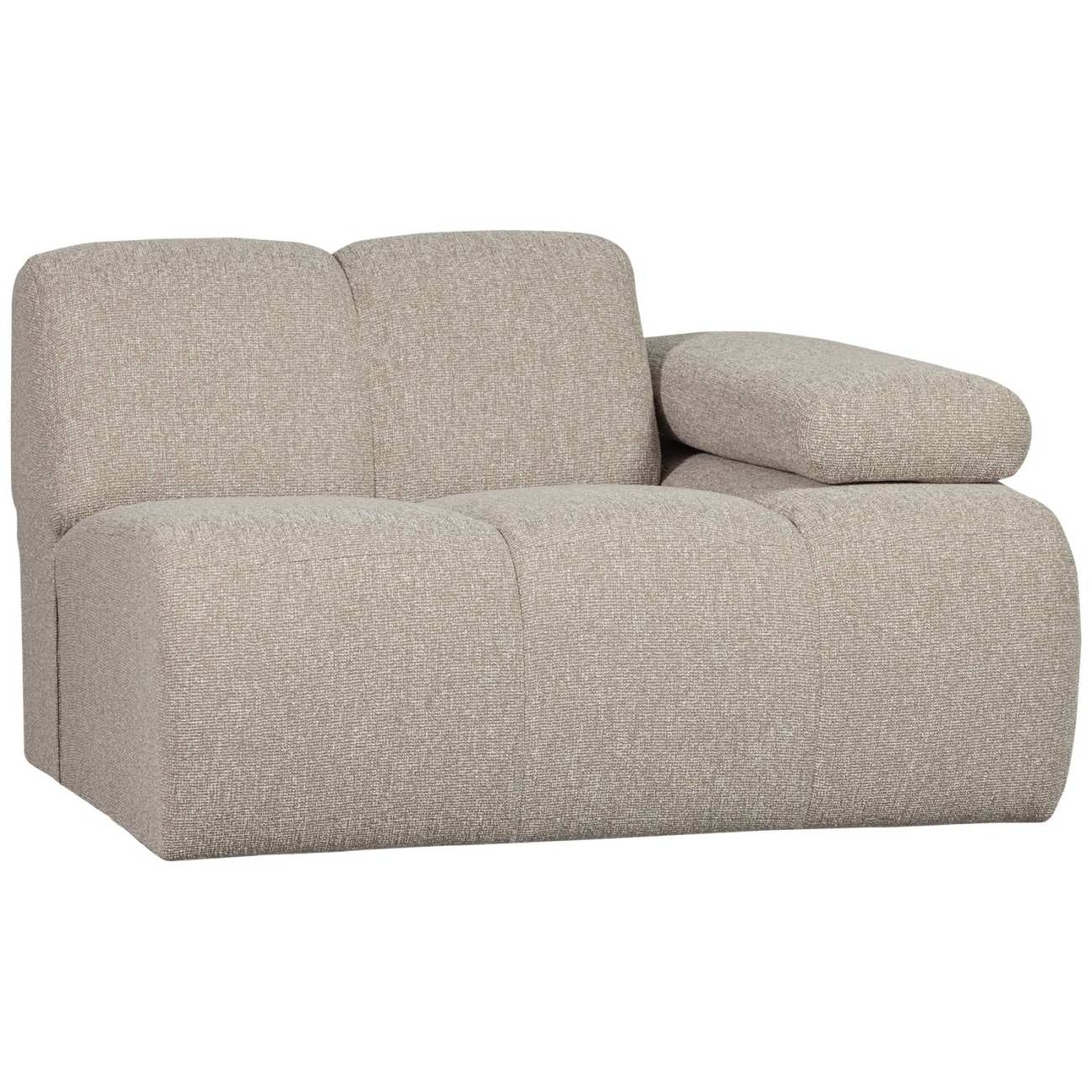 Modulsofa Mojo Boucle 1er Arm-Rechts, Beige