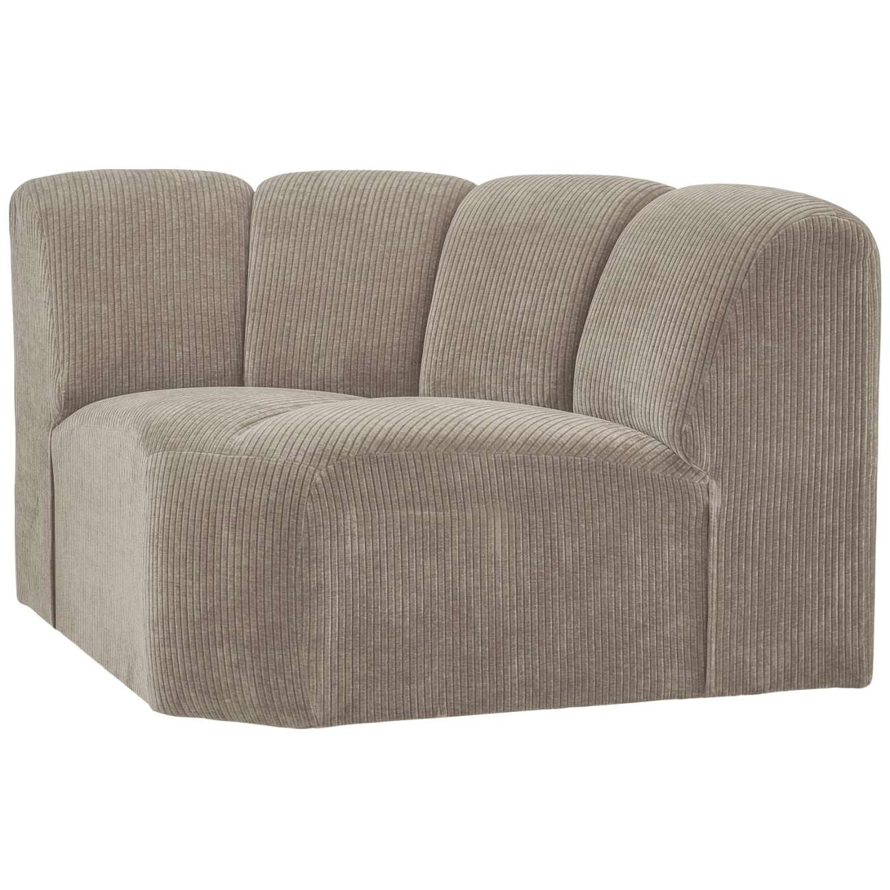 Modulsofa Mojo Flachcord Eck-Element, Sand