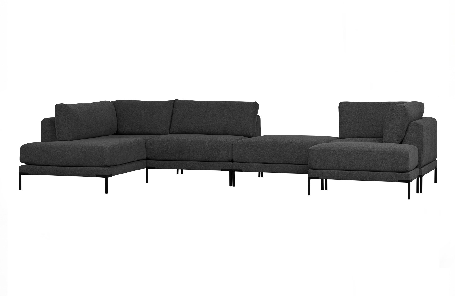 Modulsofa Couple Lounge Element Links, Dunkelgrau