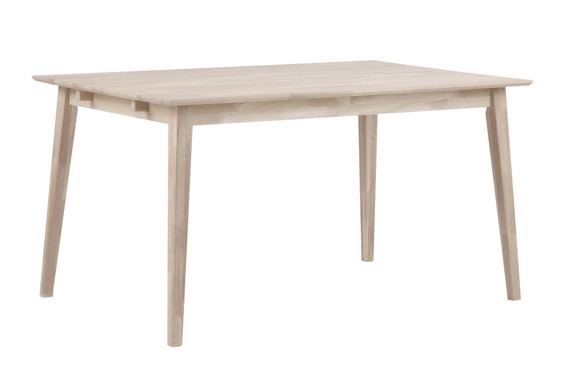 Esstisch Filippa Rechteckig 140x90cm, Eiche Weiß pigmentiert