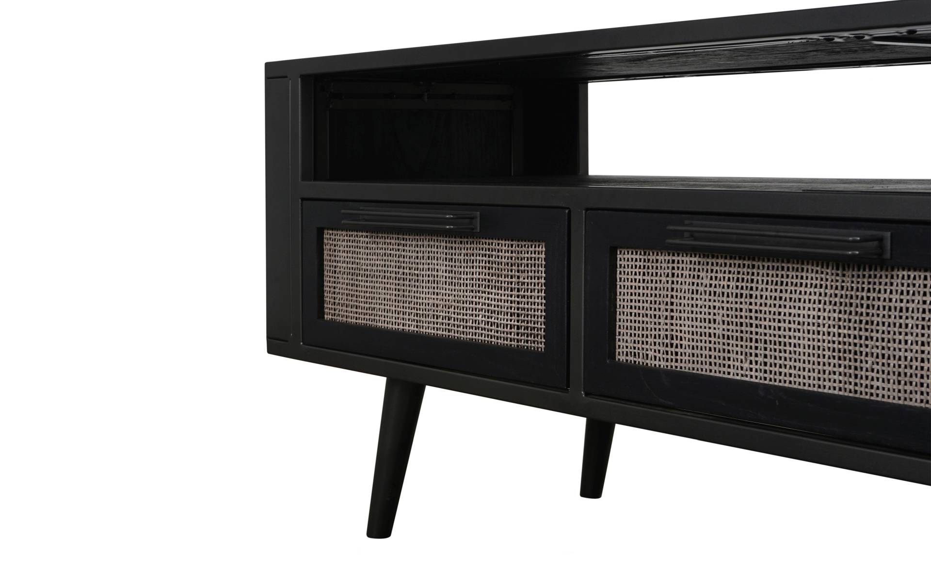 TV-Board Nordic Mindi Rattan mit 3 Schubladen, 160 cm