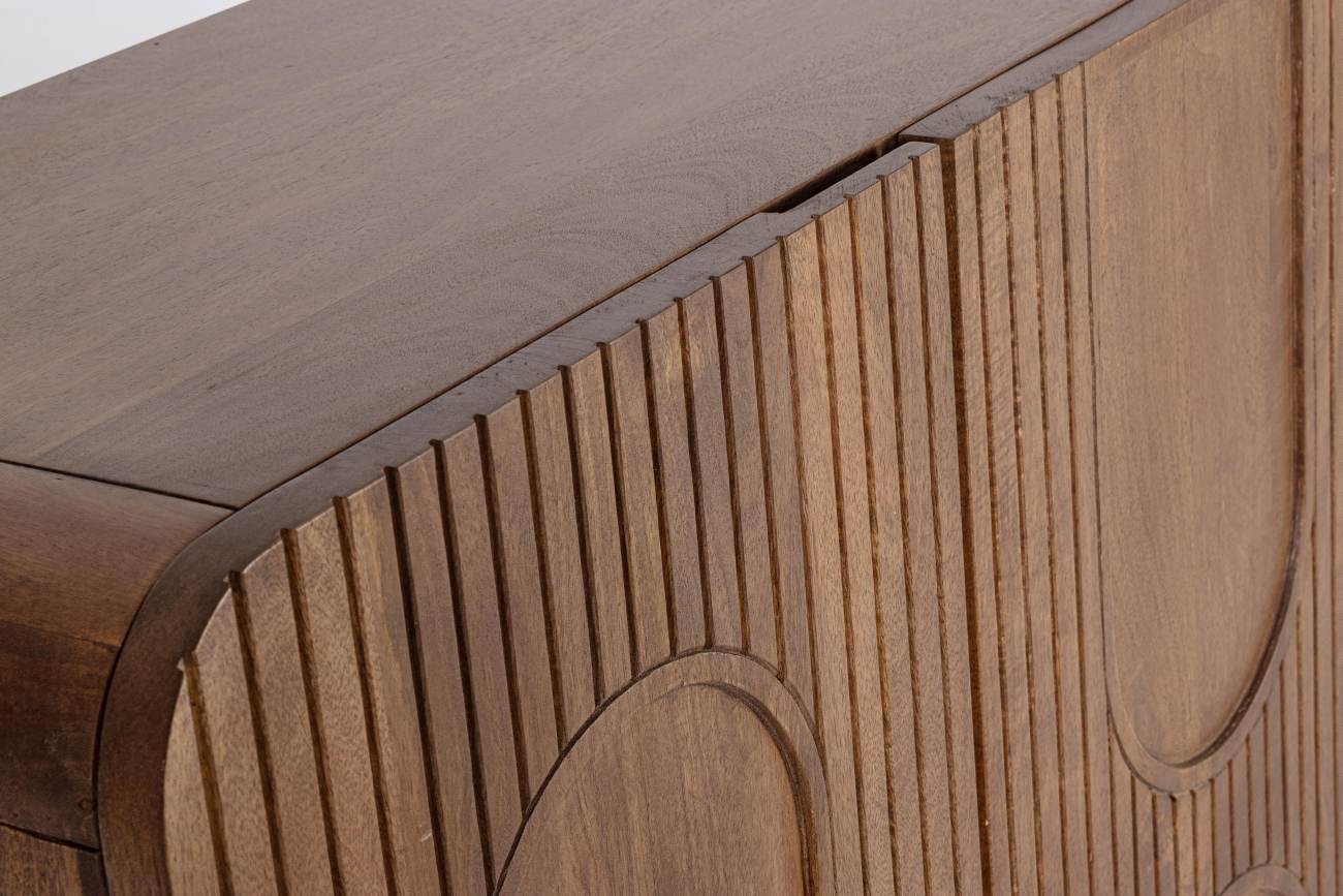 Sideboard Orissa aus Mangoholz Braun, 180 cm