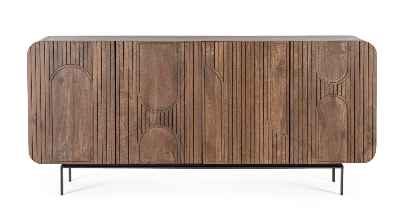 Sideboard Orissa aus Mangoholz Braun, 180 cm