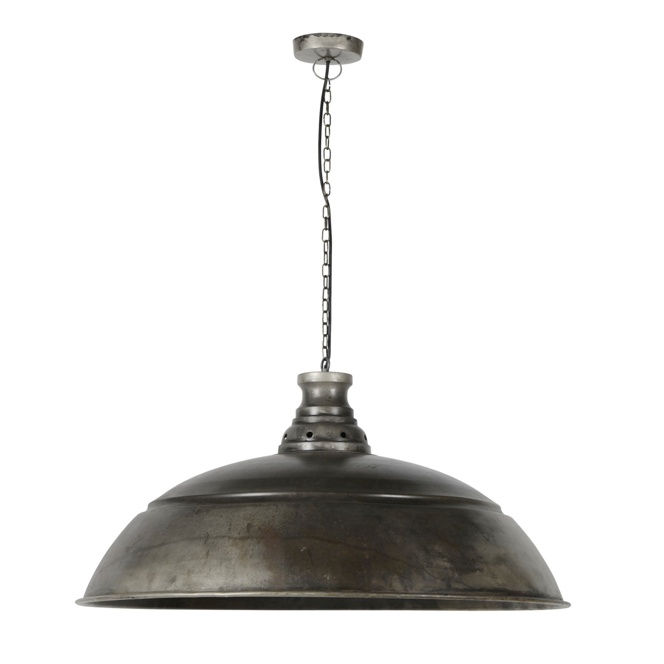 Hängeleuchte Kupalape - Metall Antiksilber, Ø 80 cm, inkl. LED