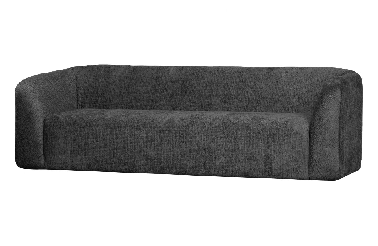 Sofa Sloping 3-Sitzer aus Struktursamt, Mountain