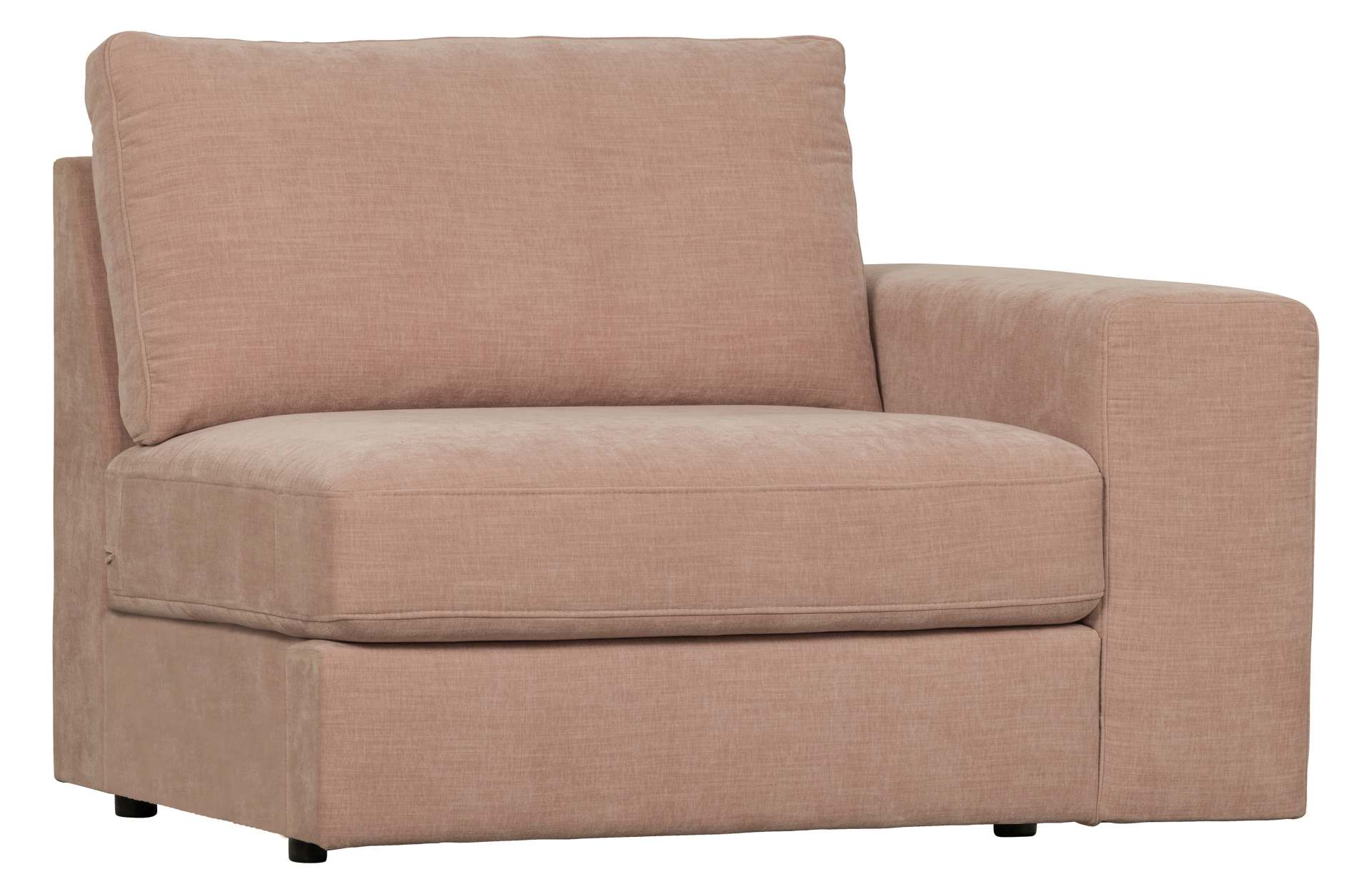 Modulsofa Family 1-Seat Element Rechts, Rosa