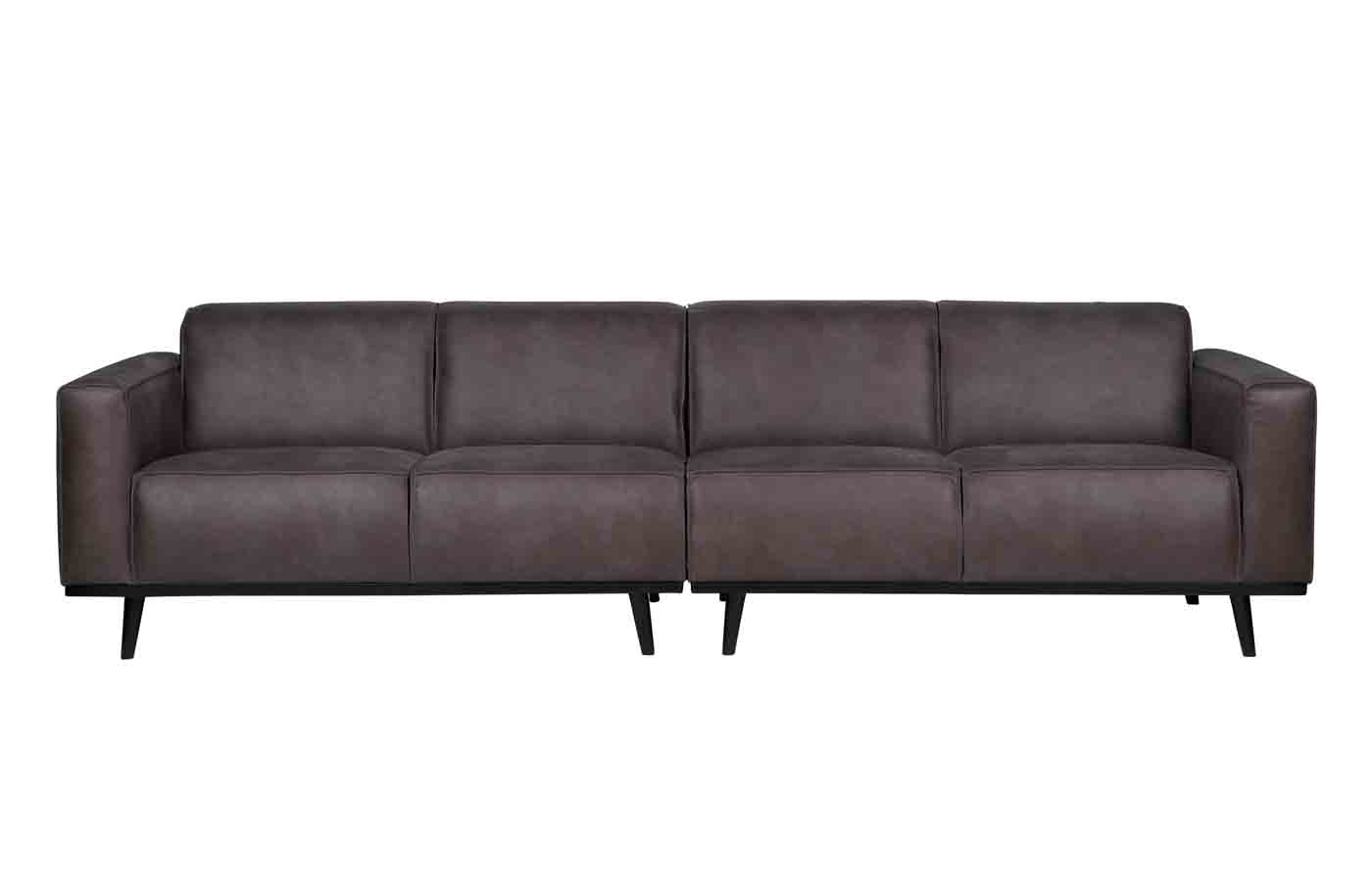 Bigsofa Statement Lederoptik, 280cm Grau