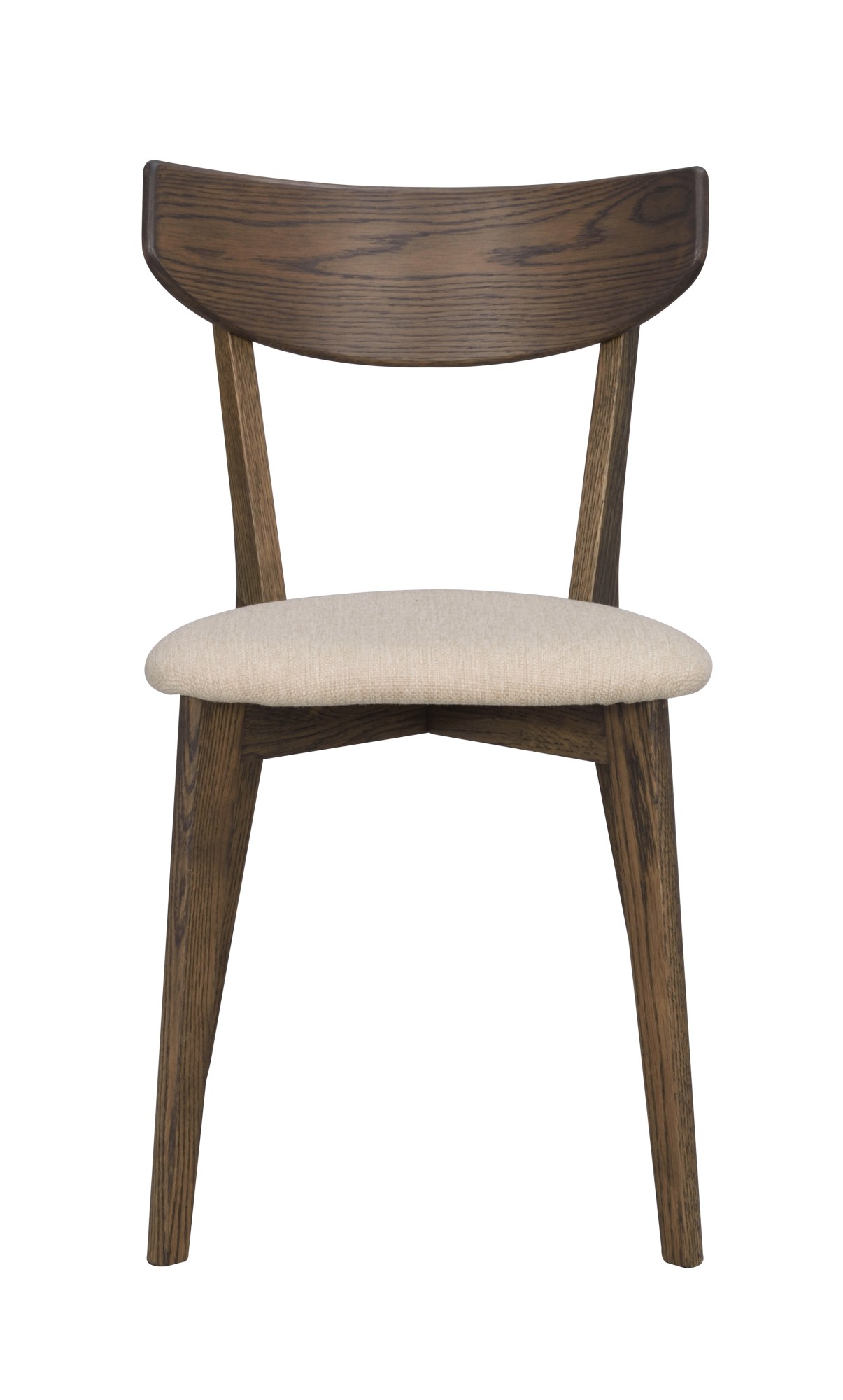 Design trifft Funktion: Stuhl Ami Eiche 2er Set, Braun / Sand.