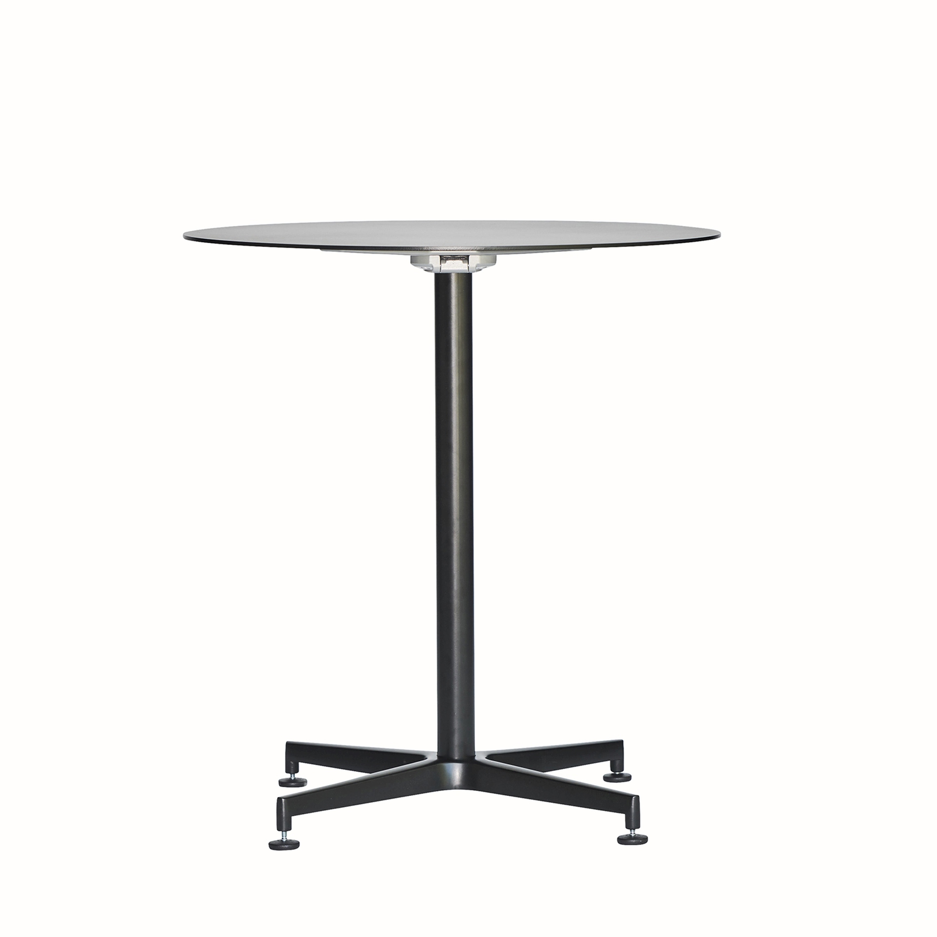 Klapptisch Vega Rund aus Aluminium, Schwarz Klapptisch Vega Rund aus Aluminium, Schwarz