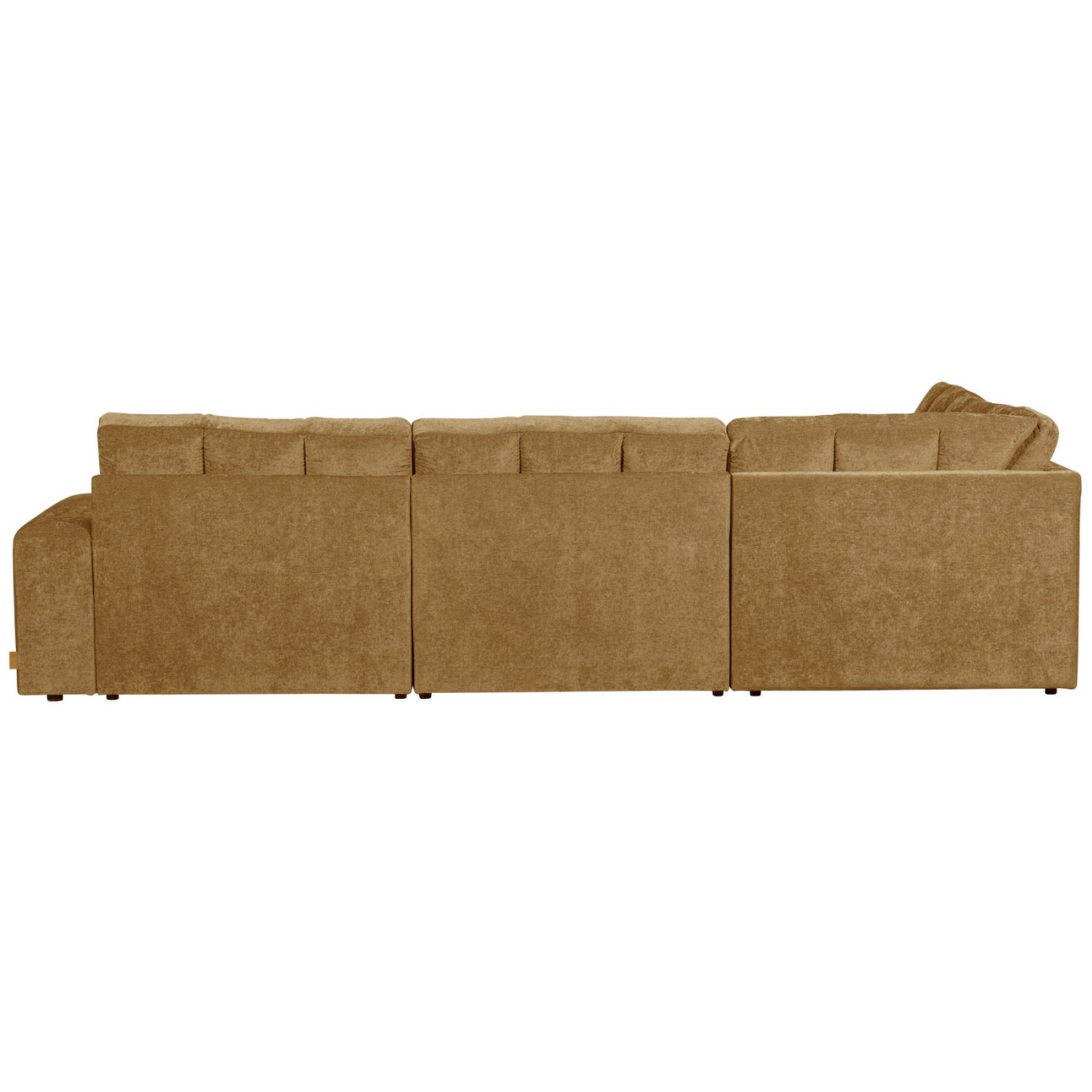 Ecksofa Date aus Webstoff Links, Gold