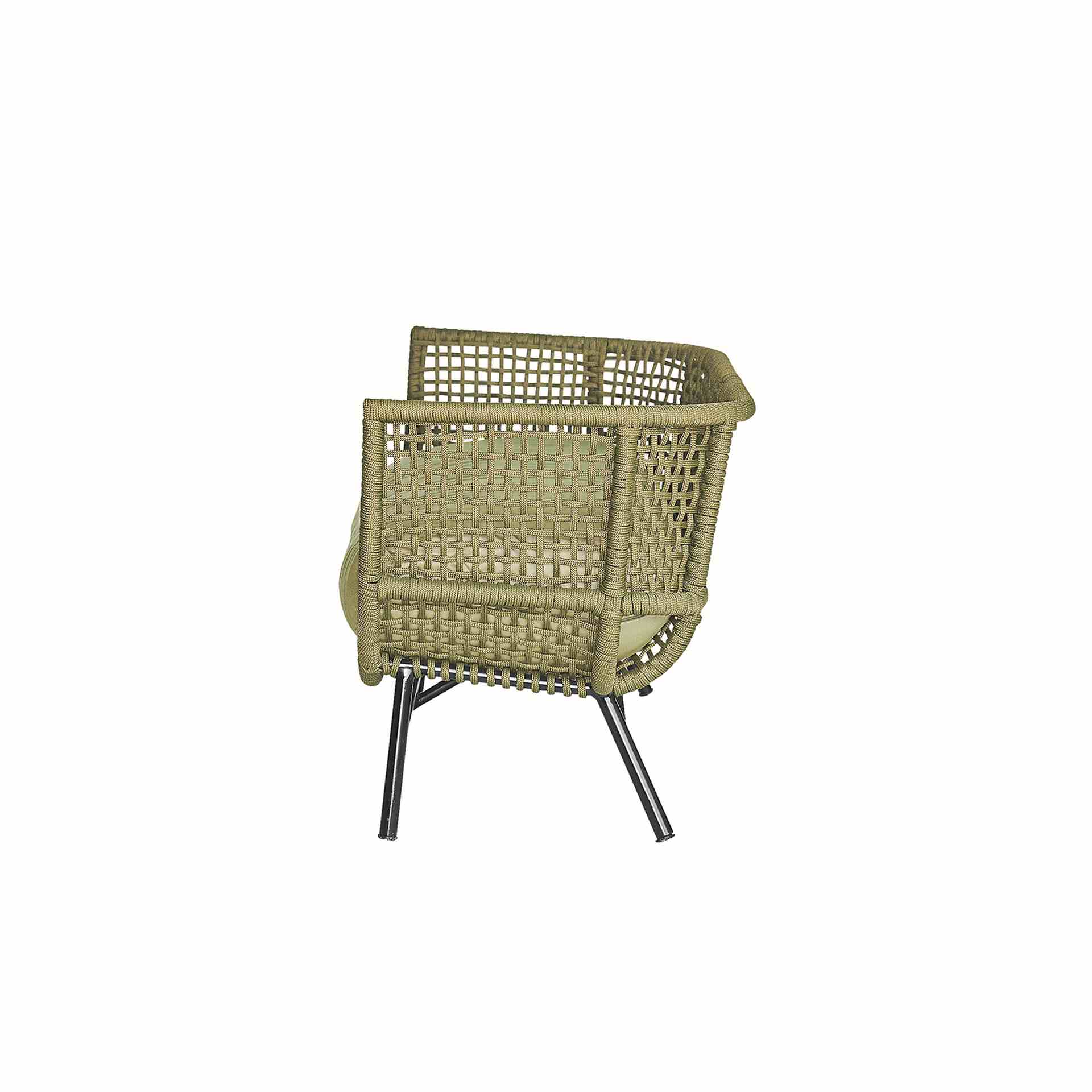 Loungesessel Suka aus Aluminium, Olive