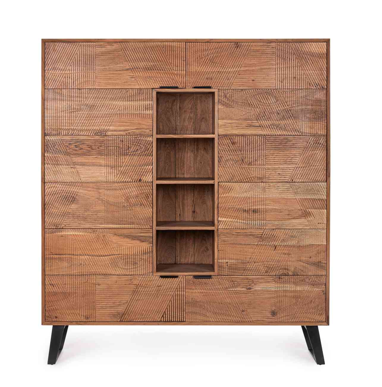 Highboard Isar aus Akazienholz, 145 cm